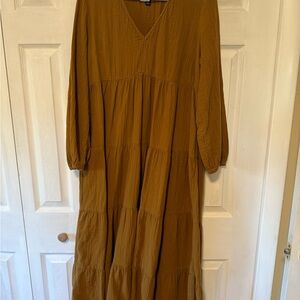 Universal Thread Long Sleeve Brown Dress